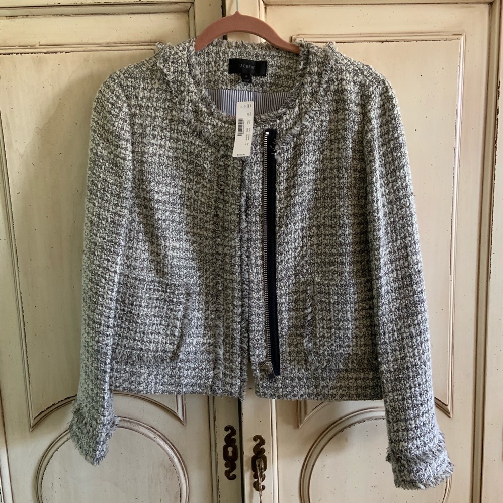 🆕 J. Crew Metallic Cropped Jacket